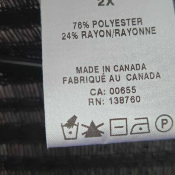 Pennington's Short Sleeve Black Cardigan Sz 2X - Picture 3 of 3